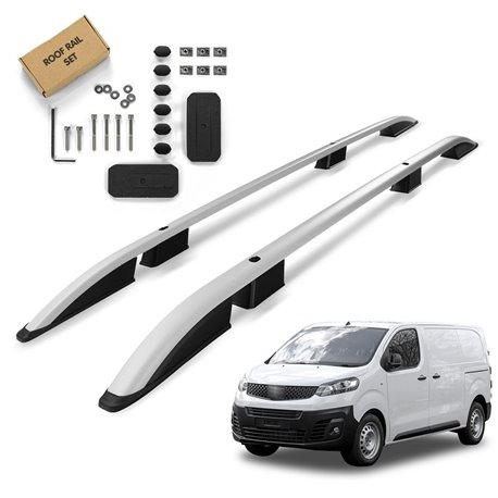 Roof Rails for Fiat Scudo III 507 K0 SHORT L1 2022- Silver