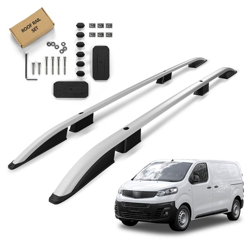 Roof Rails for Fiat Scudo III 507 K0 SHORT L1 2022- Silver