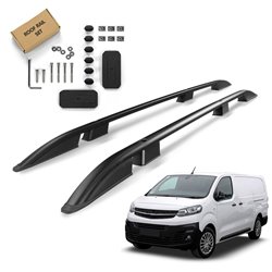 Roof Rails for Opel Vivaro C K0 SHORT L1 S 2019- Black