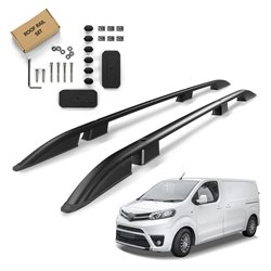 Roof Rails for Toyota Proace II MDZ K0 SHORT 2016- Black