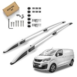 Roof Rails for Peugeot Expert III K0 LONG L3 2016- Silver