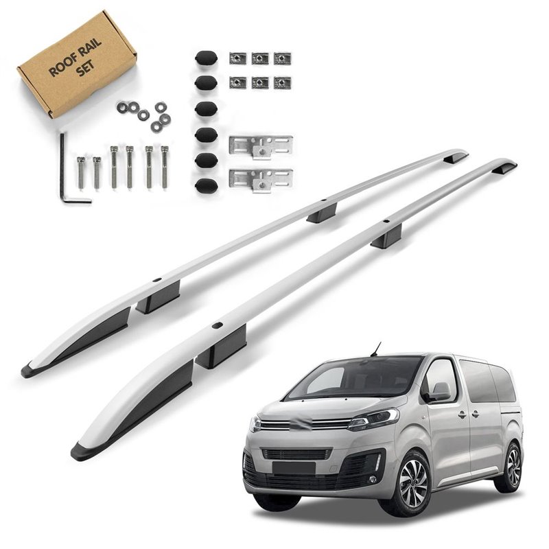 Roof Rails for Citroen Spacetourer K0 L3 XL 2016- Silver