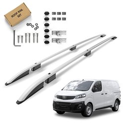 Roof Rails for Fiat Scudo III 507 K0 L3 Maxi 2022- Silver