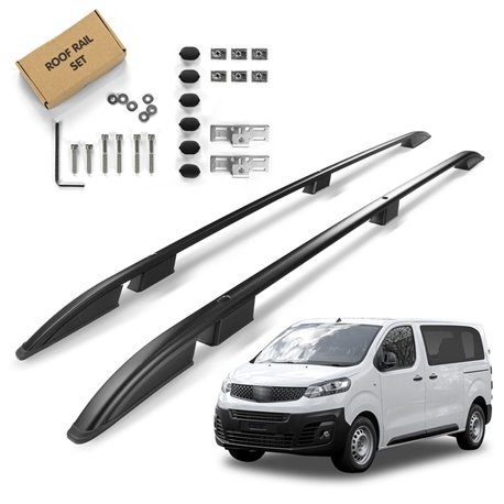 Roof Rails for Fiat Ulysse III 507 K0 L3 Maxi 2022- Black