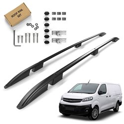 Roof Rails for Opel Vivaro C (K0) LONG (L3 | L) 2019- Black