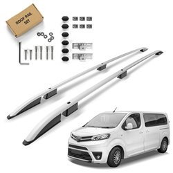 Roof Rails for Toyota Proace II MDZ K0 LONG L2 2016- Silver