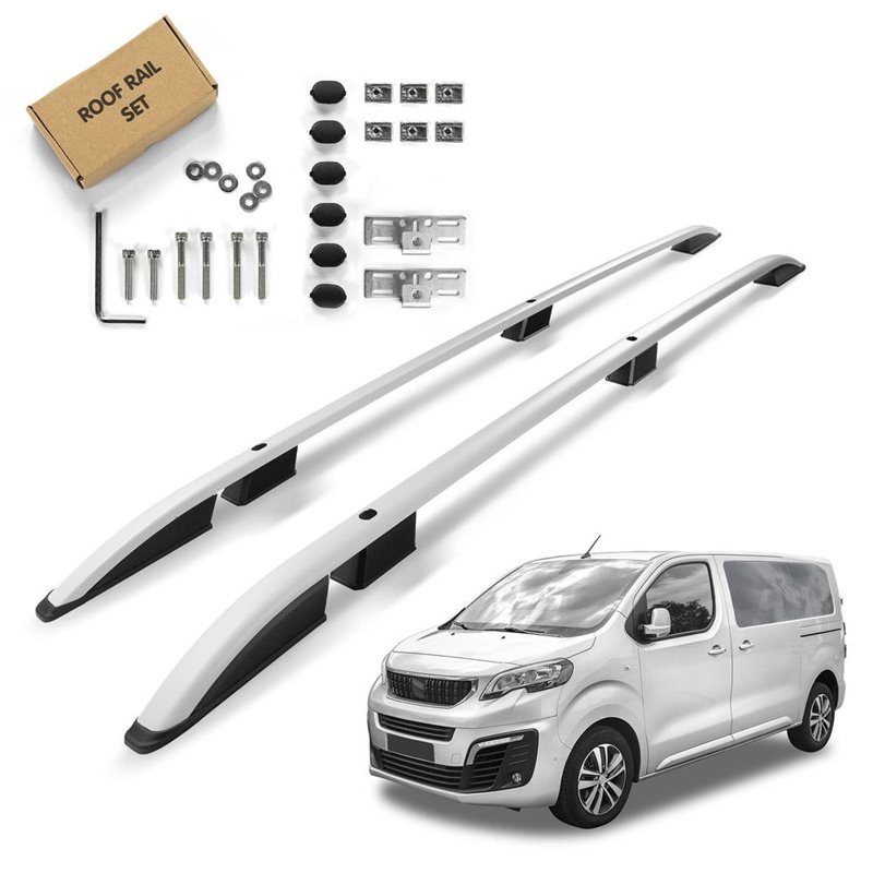 Roof Rails for Peugeot Traveller K0 Standard 2016- Silver