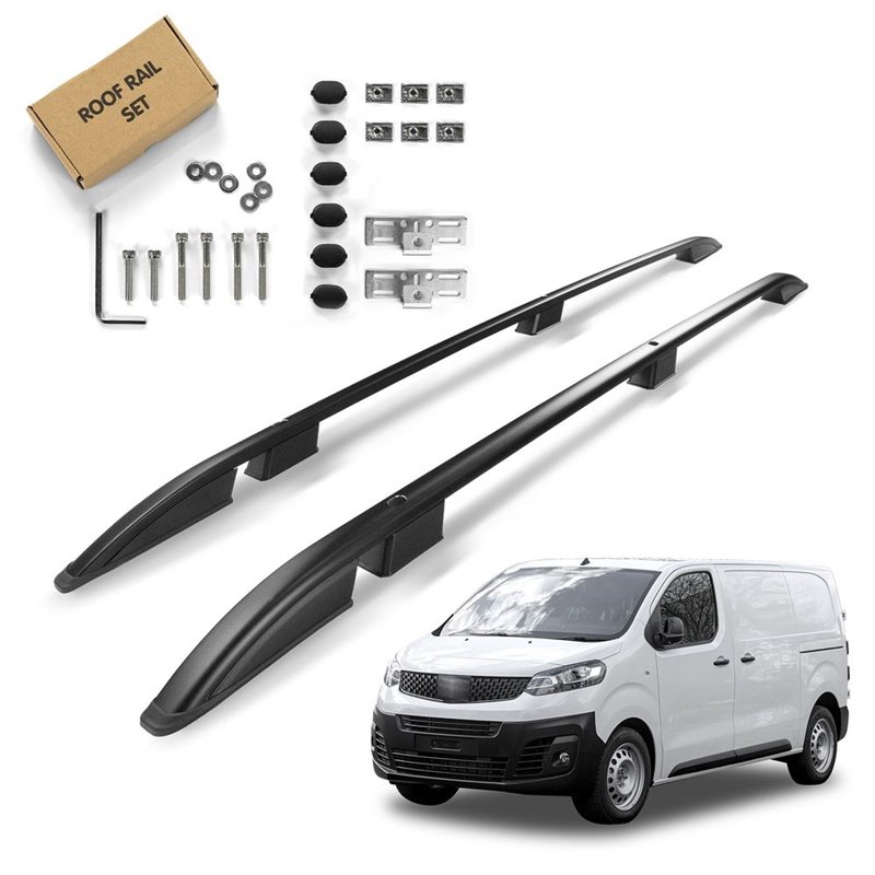 Roof Rails for Fiat Scudo III 507 K0 Standard 2022- Black