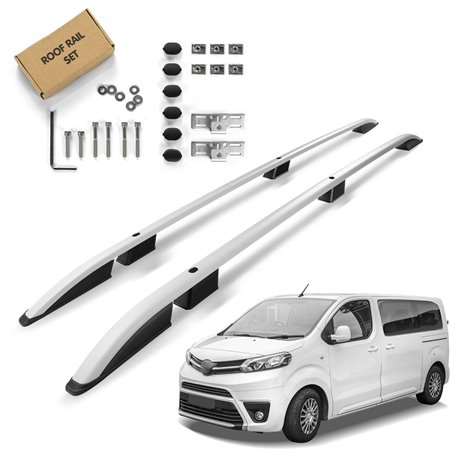 Roof Rails for Toyota Proace II MDZ K0 Standard 2016- Silver