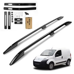 Roof Rails for Peugeot Bipper (A | 225L) 2007-2015 Black