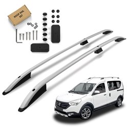 Roof Rails for Dacia Dokker (KE | K9K) 2012-2021 Silver