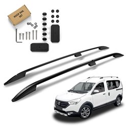 Roof Rails for Dacia Dokker (KE | K9K) 2012-2021 Black