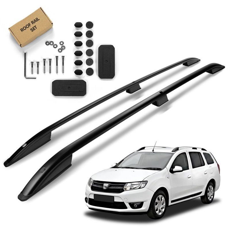 Roof Rails for Dacia Logan MCV I KS SD 2007-2013 Black