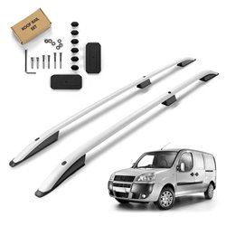 Roof Rails for Fiat Doblo I 223 SHORT L1 2001-2010 Silver