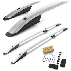 Roof Rails for Fiat Doblo I 223 SHORT L1 2001-2010 Silver