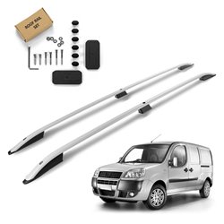 Roof Rails for Fiat Doblo I 223 Long Maxi 2001-2010 Silver