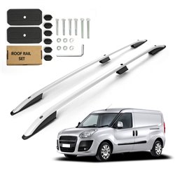 Roof Rails for Opel Combo D X12 263 SHORT 2012-2018 Silver