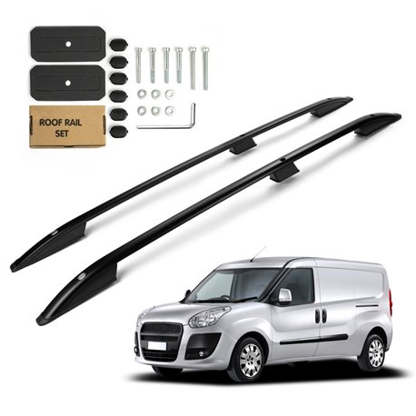 Roof Rails for Opel Combo D X12 263 SHORT 2012-2018 Black