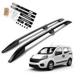 Roof Rails for Fiat Qubo (225) 2008-2019 Black