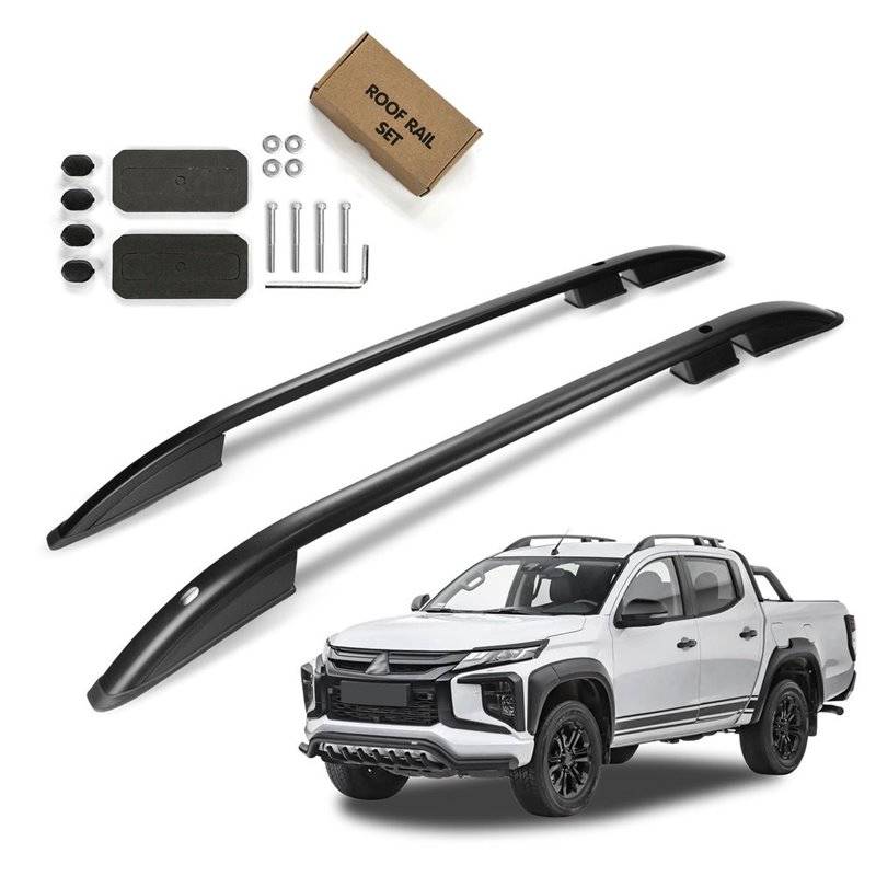 Roof Rails for Mitsubishi L200 V KJ 2015-2022 Black