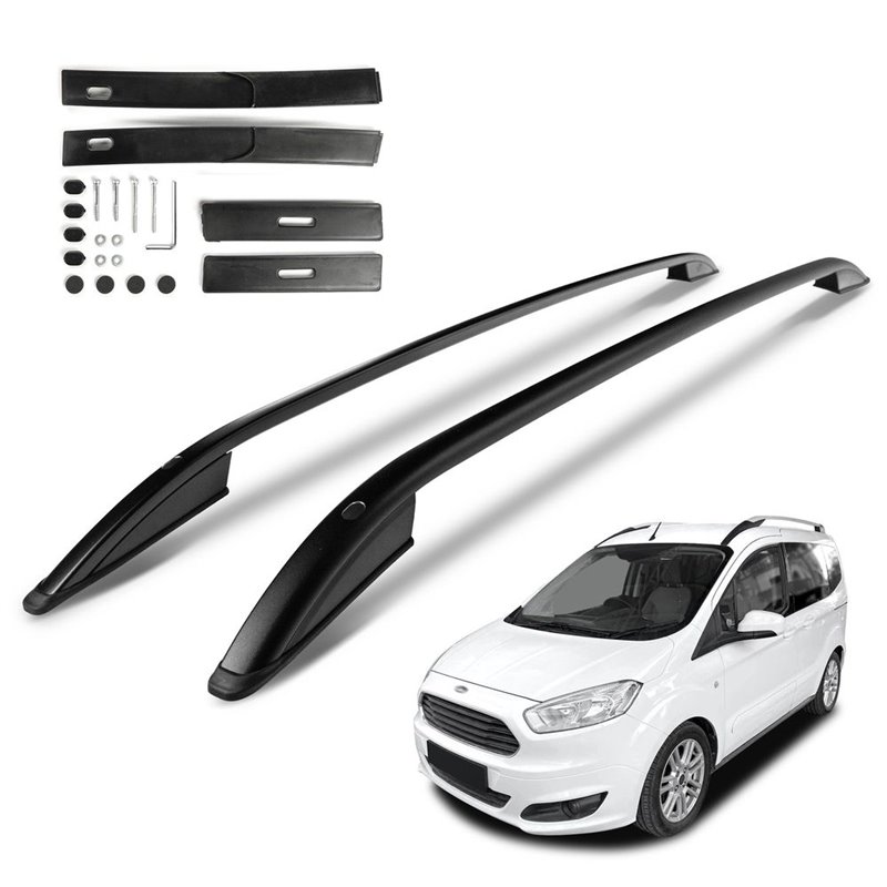 Roof Rails for Ford Tourneo Courier I B460 2014-2023 Black