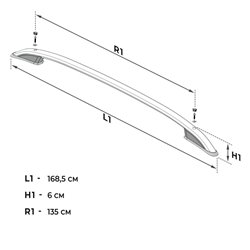 Roof Rails for Ford Kuga I (C394 | DM2) 2008-2012 Black