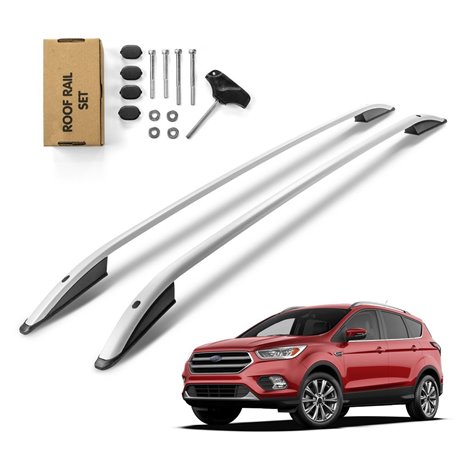 Roof Rails for Ford Kuga II (C520 | DM2) 2012-2018 Silver