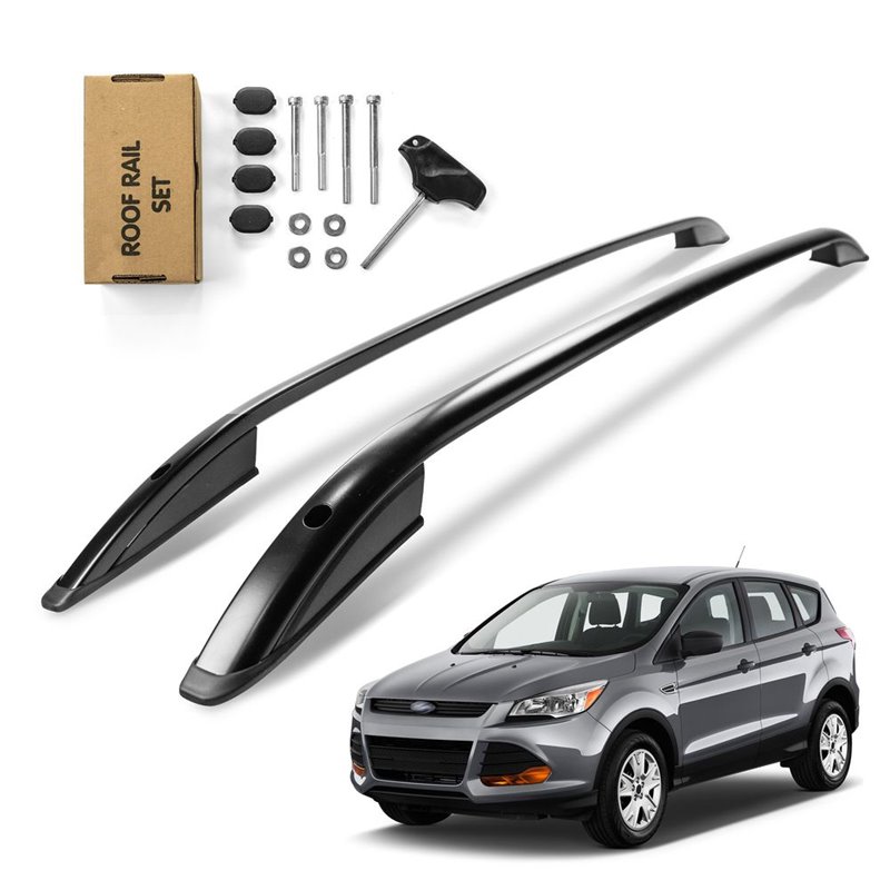 Roof Rails for Ford Escape III (C520 | DM2) 2013-2019 Black