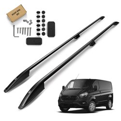 Roof Rails for Ford Transit Custom I LONG 2012-2023 Black