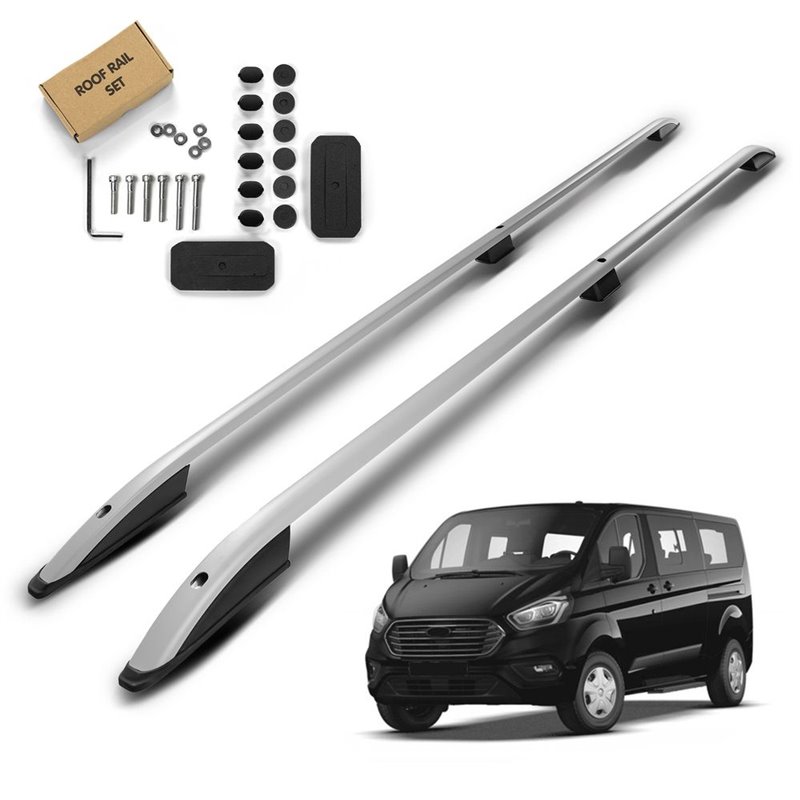 Roof Rails for Ford Tourneo Custom I LONG 2012-2023 Silver