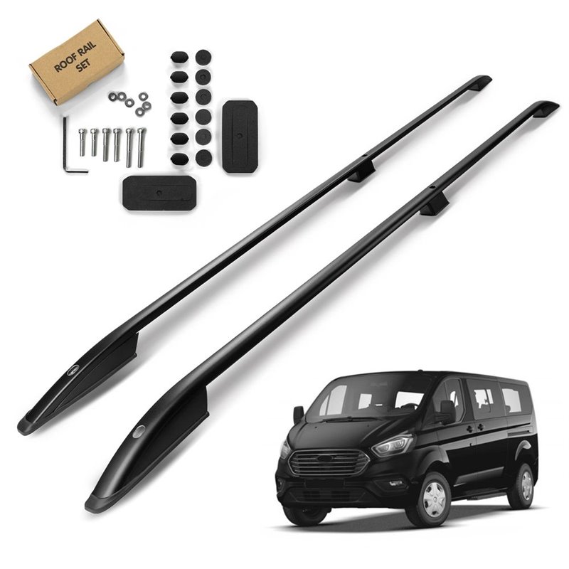 Roof Rails for Ford Tourneo Custom I LONG 2012-2023 Black