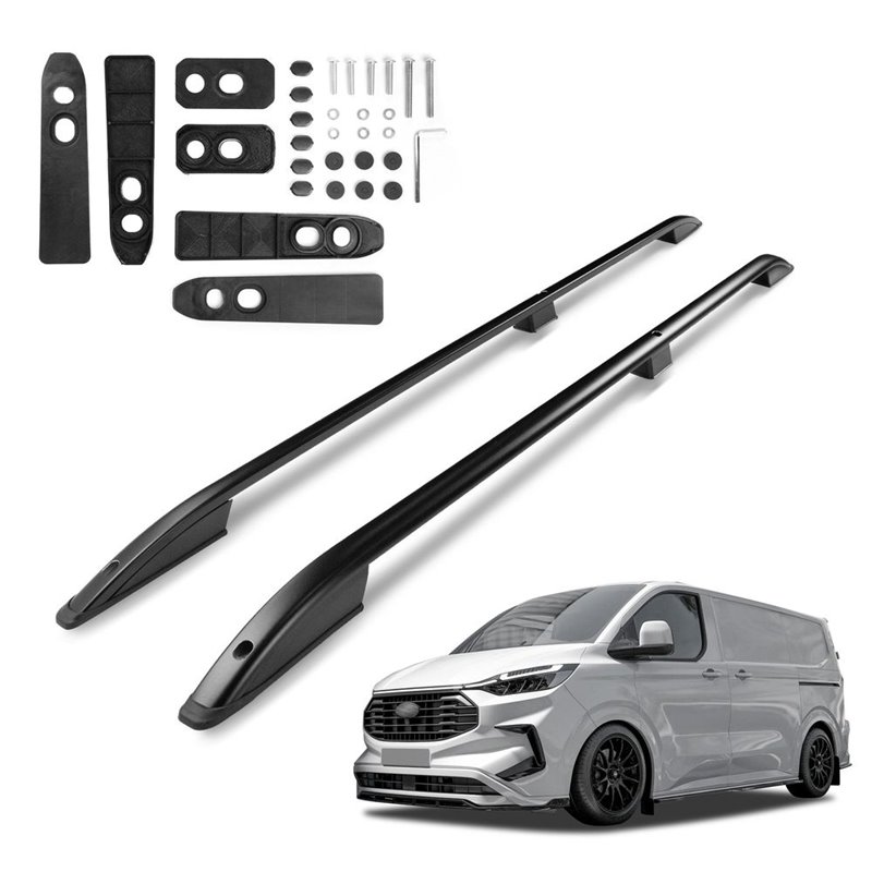 Roof Rails for Ford Transit Custom II V710 SHORT 2023- Black