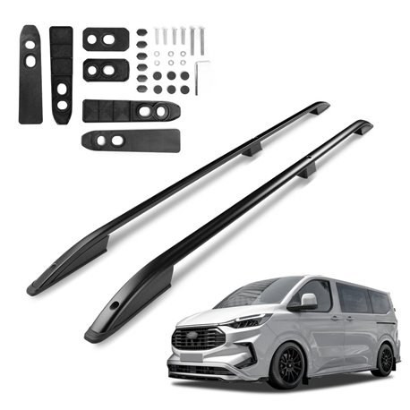 Roof Rails for Ford Tourneo Custom II V710 SHORT 2023- Black