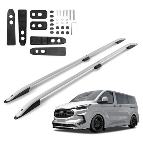 Roof Rails for Ford Tourneo Custom II V710 LONG 2023- Silver