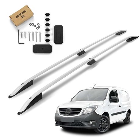 Roof Rails Mercedes Citan W415 EXTRA-LONG 2012-2021 Silver