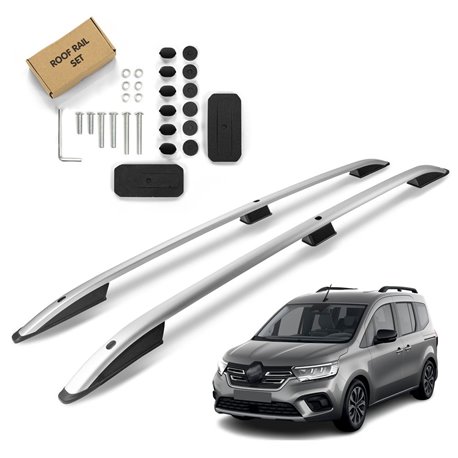 Roof Rails for Renault Kangoo III RJK SHORT 2021- Silver