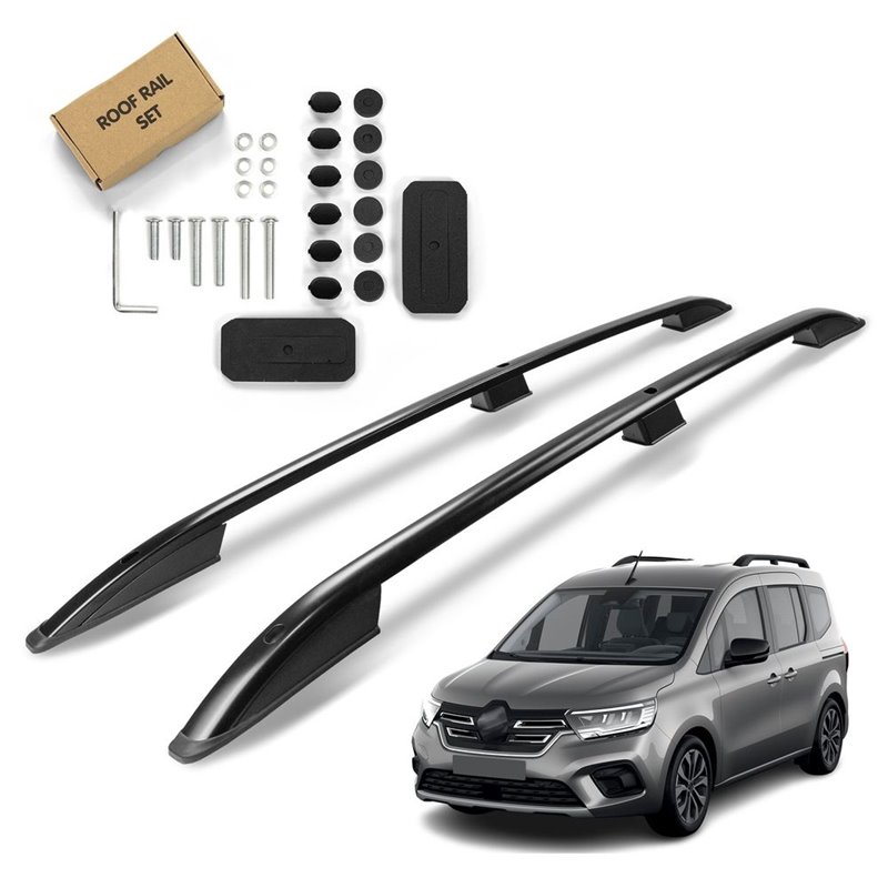 Roof Rails for Renault Kangoo III RJKSHORT 2021- Black