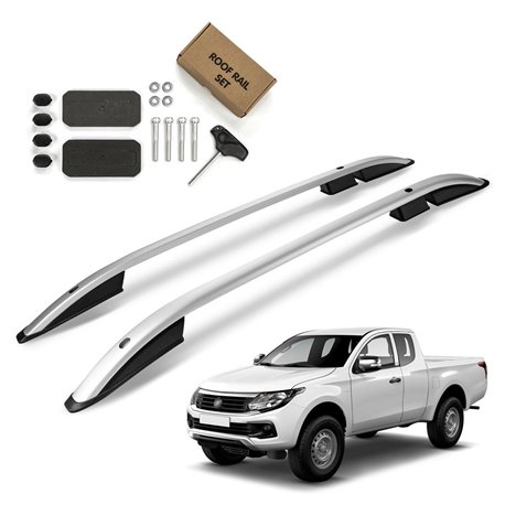 Roof Rails for Fiat Fullback 502 2016-2020 Silver