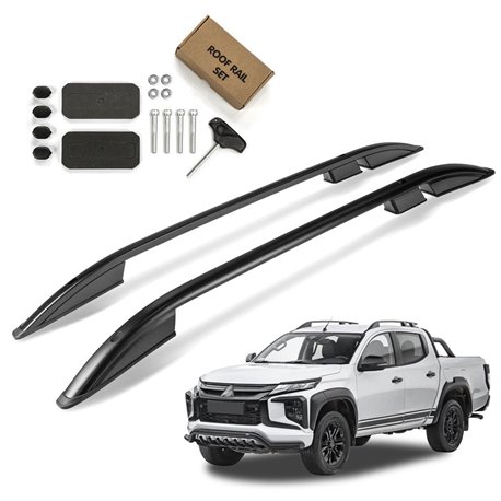 Roof Rails for Mitsubishi L200 V KJ 2015-2022 Black