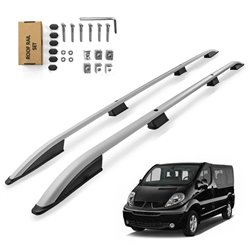 Roof Rails for Renault Trafic II X83 SHORT 2001-2014 Silver