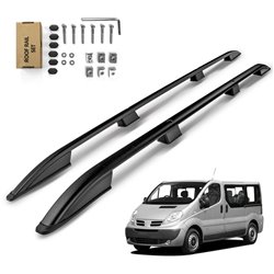 Roof Rails for Nissan Primastar X83 SHORT 2002-2015 Black