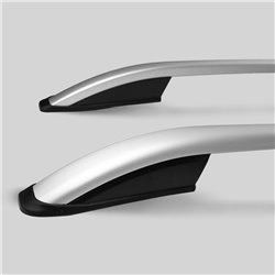 Roof Rails for Opel Vivaro A X83 Long LWB 2001-2014 Silver