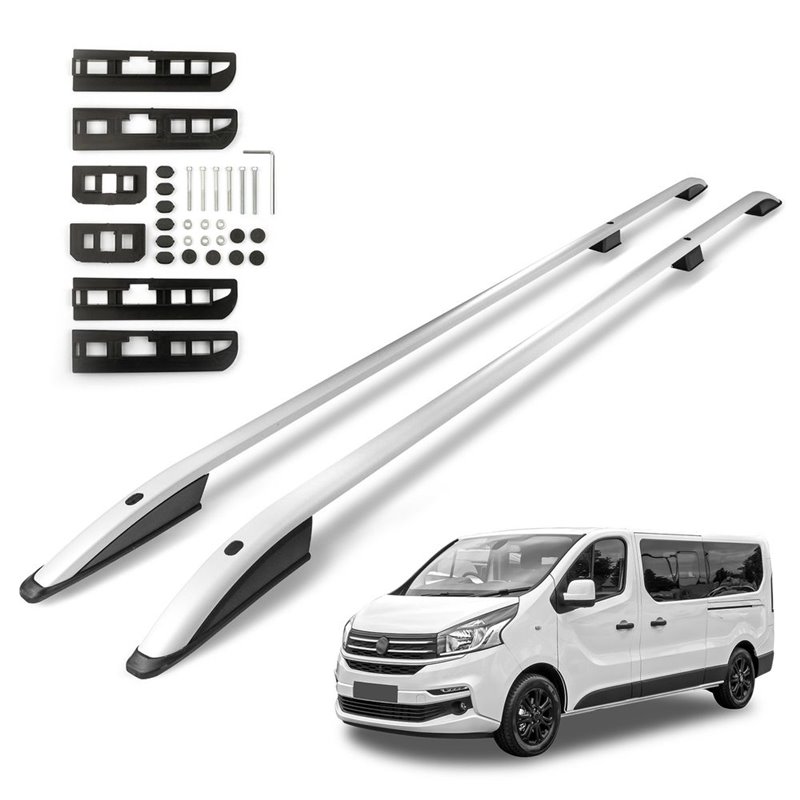 Roof Rails for Fiat Talento II 296 SHORT 2016-2021 Silver