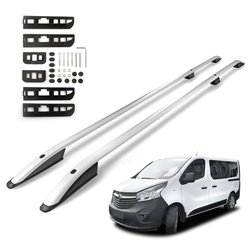 Roof Rails for Opel Vivaro B X82 SHORT SWB 2014-2019 Silver