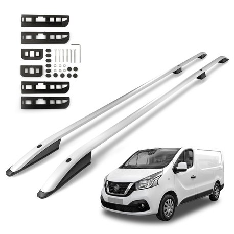 Relingi dachowe Nissan NV300 X82 SHORT SWB 2016-2021 srebrne