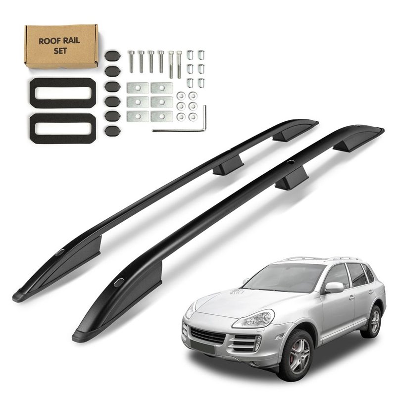 Roof Rails for Porsche Cayenne I 9PA 955 2002-2010 Black