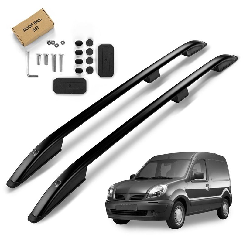 Roof Rails for Nissan Kubistar F1 X76 SHORT 2003-2009 Black