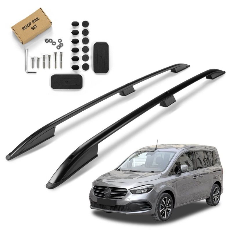 Roof Rails for Mercedes T-Klasa (W420) 2022- Black