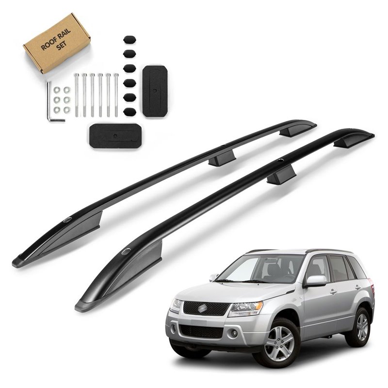 Roof Rails for Suzuki Grand Vitara II JT 5D 2005-2015 Black