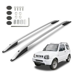 Roof Rails for Suzuki Jimny III (FJ) 1998-2018 Silver